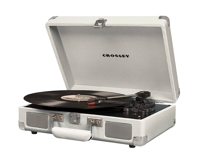 Crosley Cruiser Deluxe Portable 3 Speed Bluetooth Turntable, Tweed