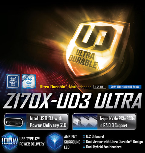 GA-Z170X-UD3 Ultra