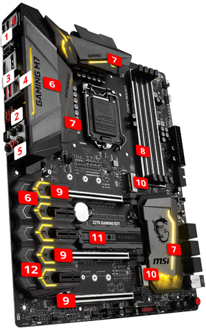 MSI Z270 GAMING M7 overview
