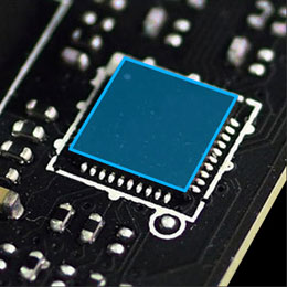 Closeup of the MSI PRO Z370 Motherboard's Chipset