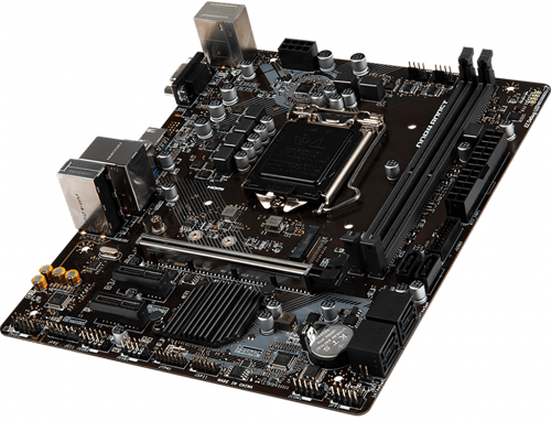  Top angle view of this motherboard  