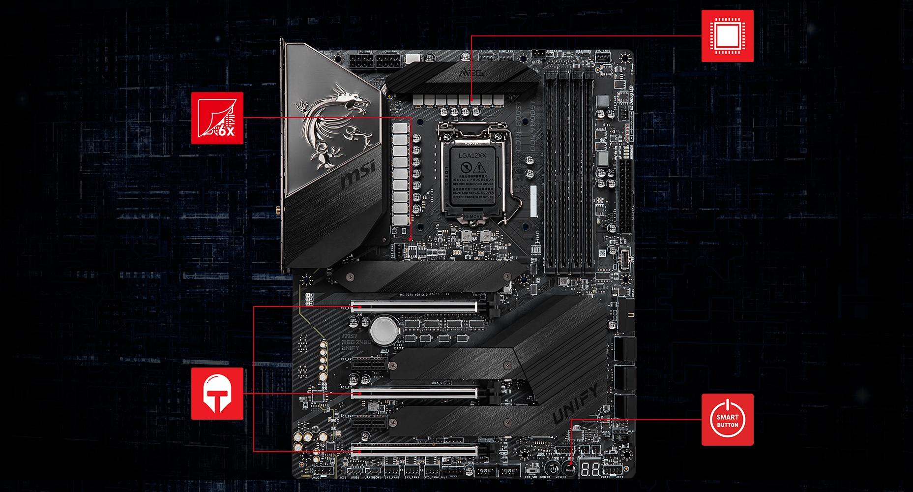 Creator z490 motherboard and a video card