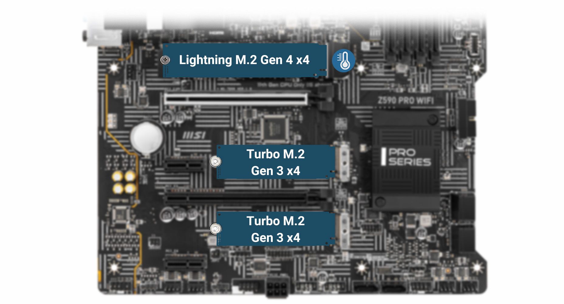 Placa mãe LGA 1200 - MSI Z590 PRO WIFI (ATX) - waz