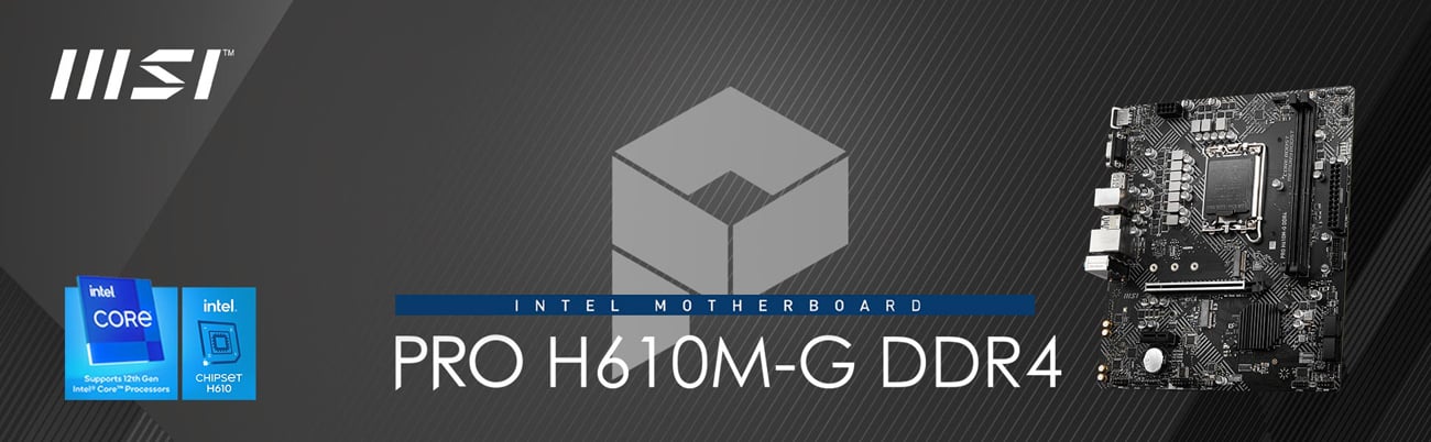 MSI PRO H610M-G DDR4 - carte-mère - micro ATX - Socket LGA1700 - H610