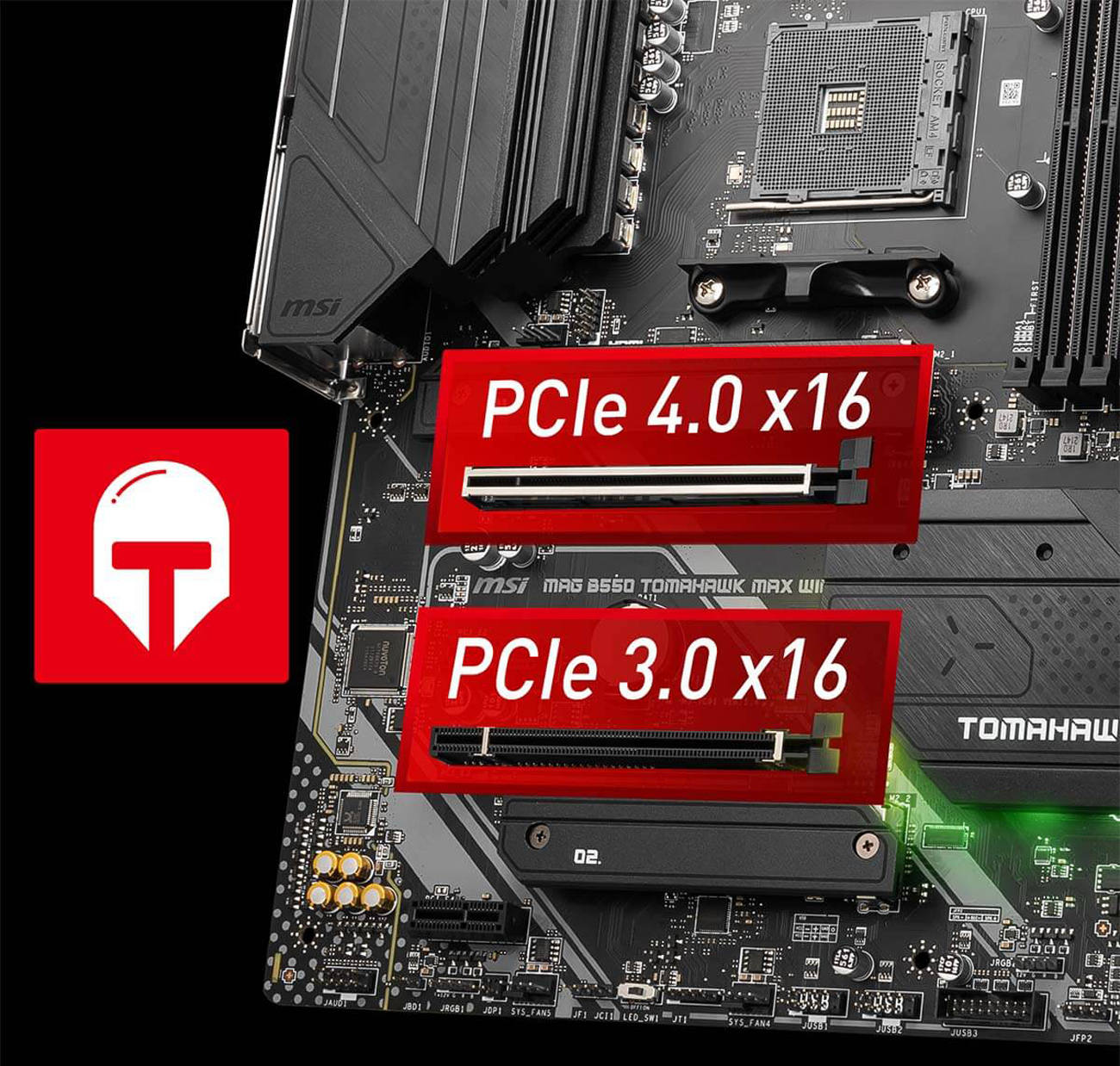 MSI MAG B550 TOMAHAWK AM4 AMD B550 SATA 6Gb/s USB 3.0 ATX AMD Motherboard 