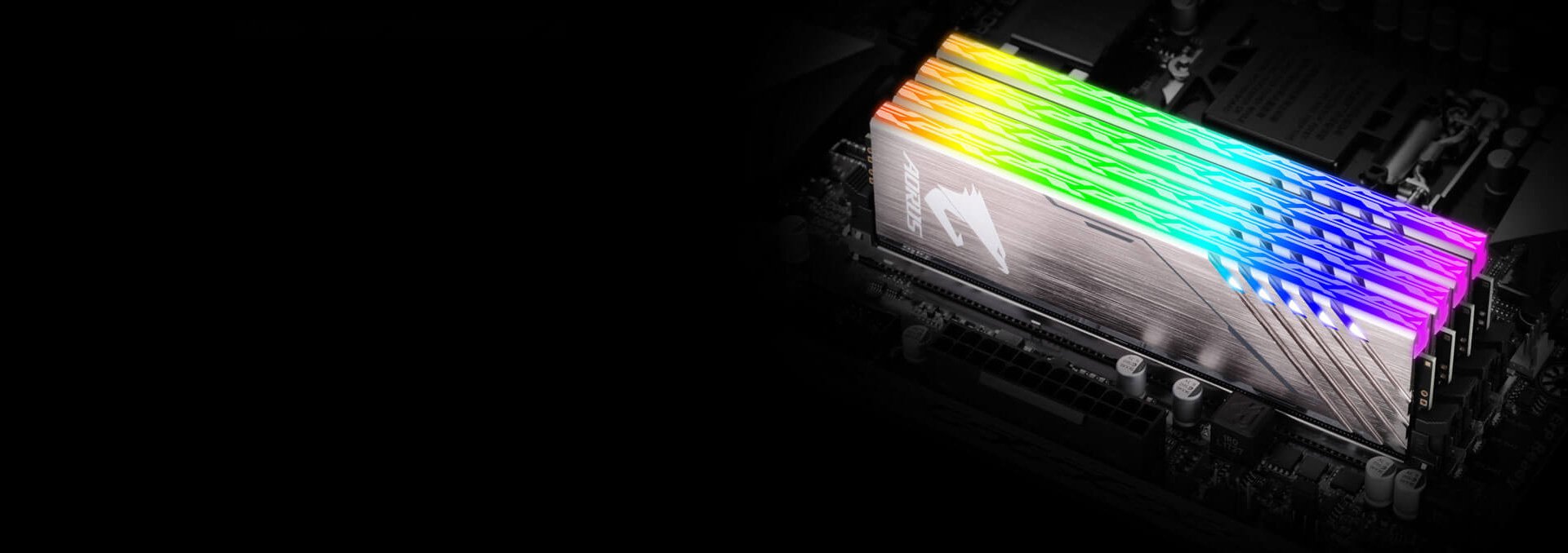 Four Stick of AORUS-Branded RGB Lit Memory Modules