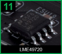 Closeup of the LME chip