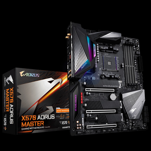 GIGABYTE X570 AORUS MASTER (rev. 1.2) AMD Ryzen 3000 PCIe 4.0 SATA 6Gb/s  USB 3.2 AMD X570 ATX Motherboard