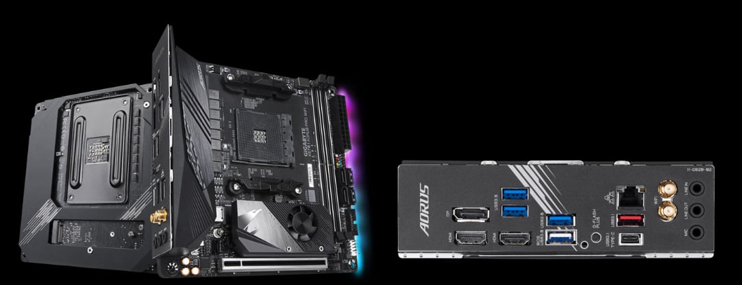 GIGABYTE X570 I AORUS PRO WIFI AMD Ryzen 3000 PCIe 4.0 SATA 6Gb/s USB 3.2  AMD X570 Mini-ITX Motherboard