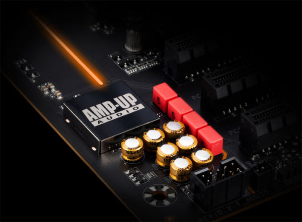 Audio of the motherboard