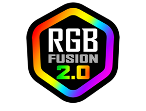 RGB_Fusion, the components of computer together in a black background