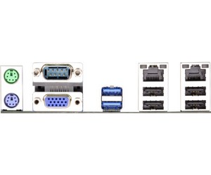 The ASRock H87WS-DL server motherboard's port panel