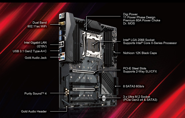 ASRock X299 killer SLI/ac LGA2066 動作確認済 Amazon.com: Asrock X299 Killer SLI/ac2066 ATXDDR4 I