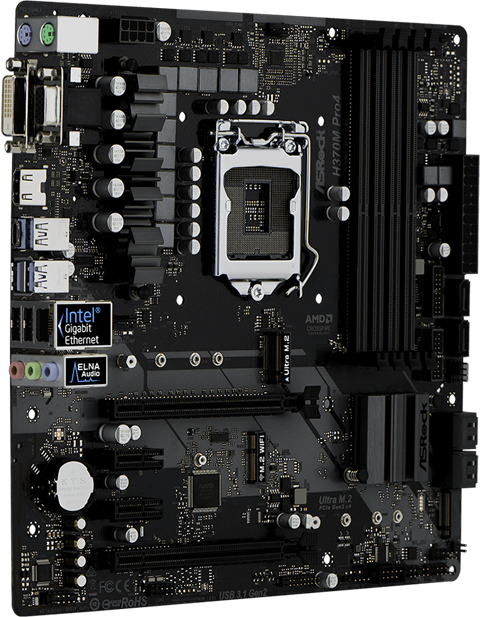 NeweggBusiness - ASRock H370M Pro4 LGA 1151 (300 Series) Intel