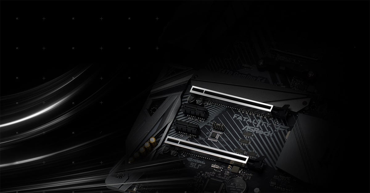 Highlight of the ASRock X470 Motherboard's Two Steel PCI-E Slots