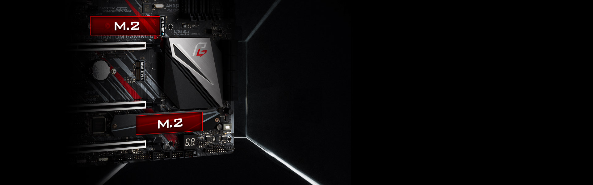 Two M.2 Slots on the ASrock z390 motherboard