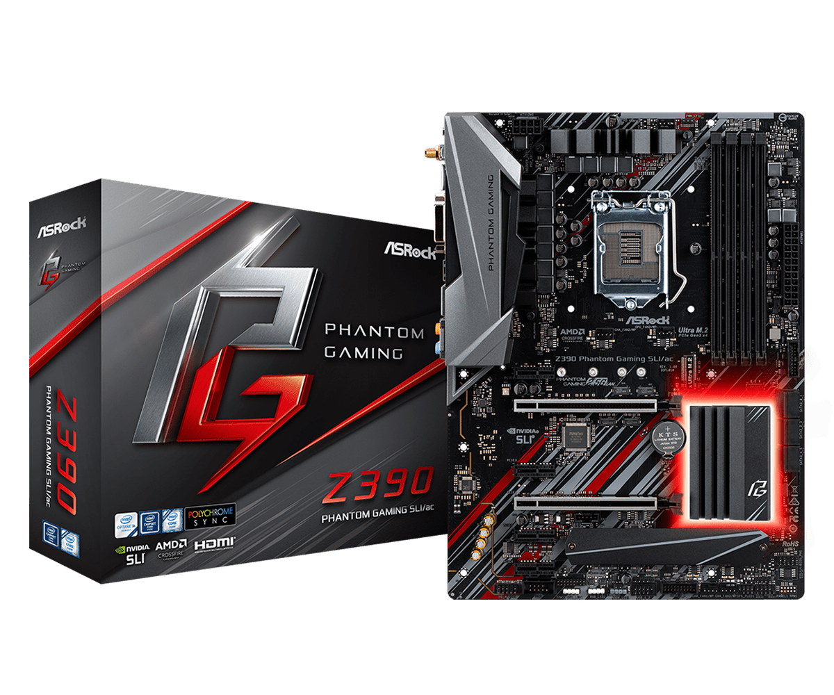 ASRock Z390 PHANTOM GAMING SLI/ac Z390 Motherboard