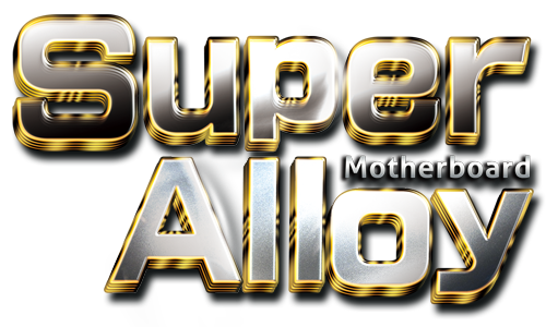 Super Alloy Motherboard Graphic Text