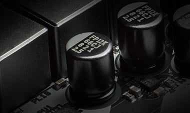 Nichicon 12K Black Caps on the ASRock X570 Phantom Gaming X Motherboard