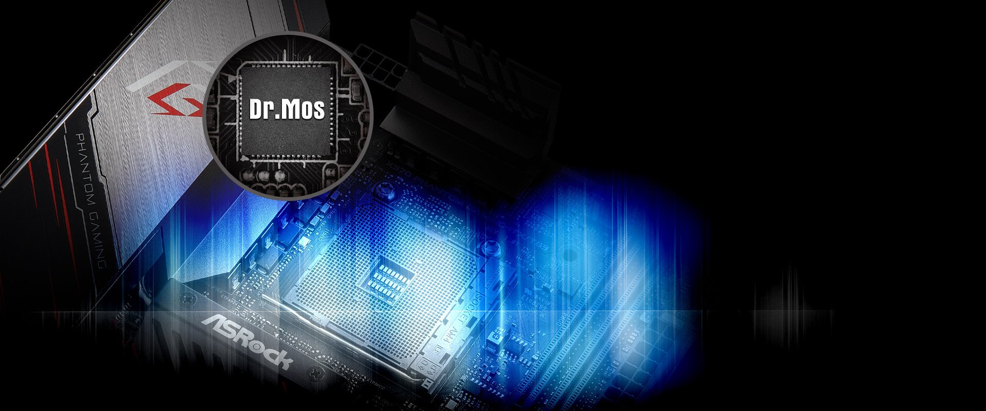 ASRock X570 Phantom Gaming-ITX/TB3 Motherboard's Dr. MOS Chip