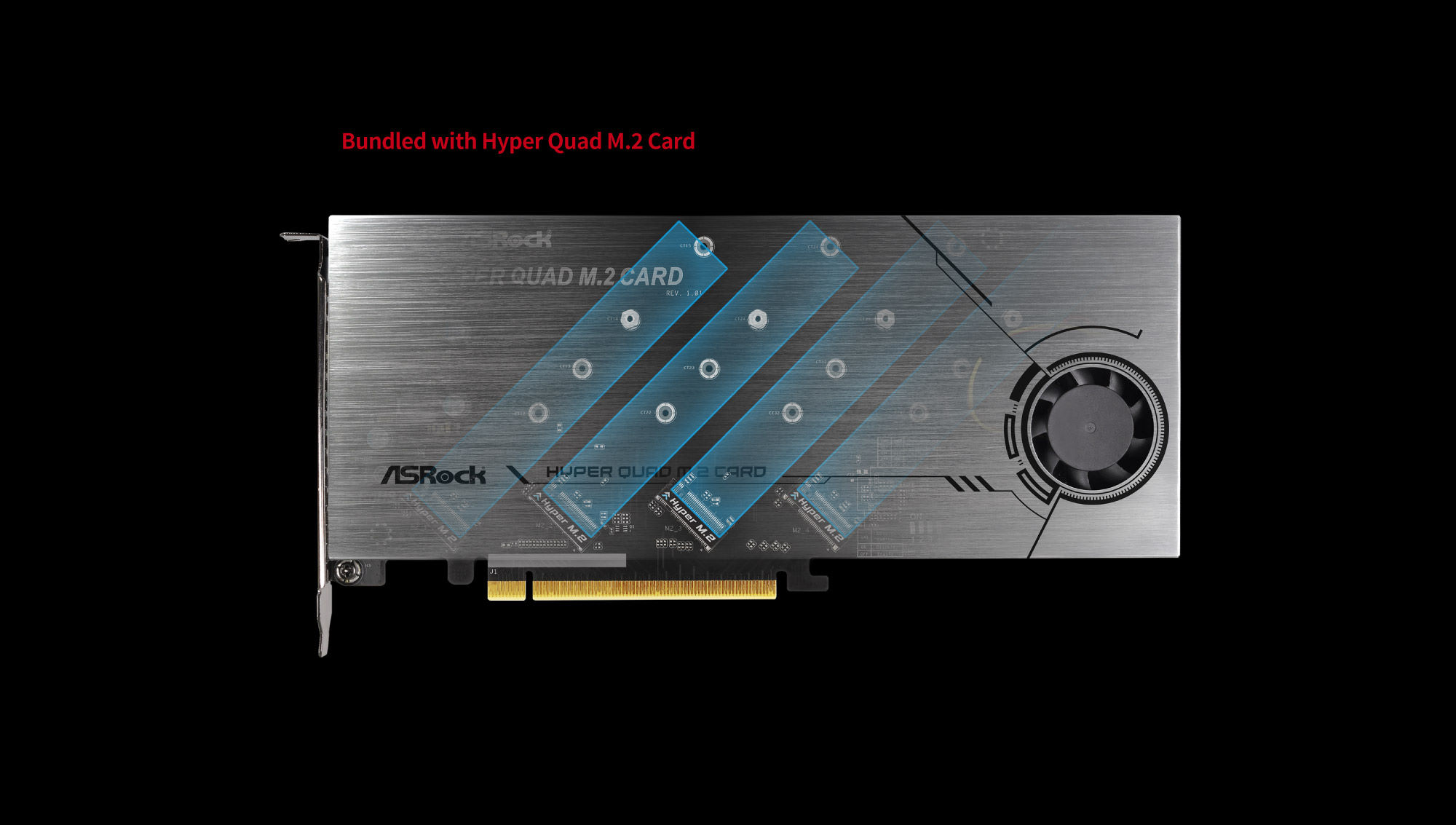 Hyper Quad M.2 card of the motherboard