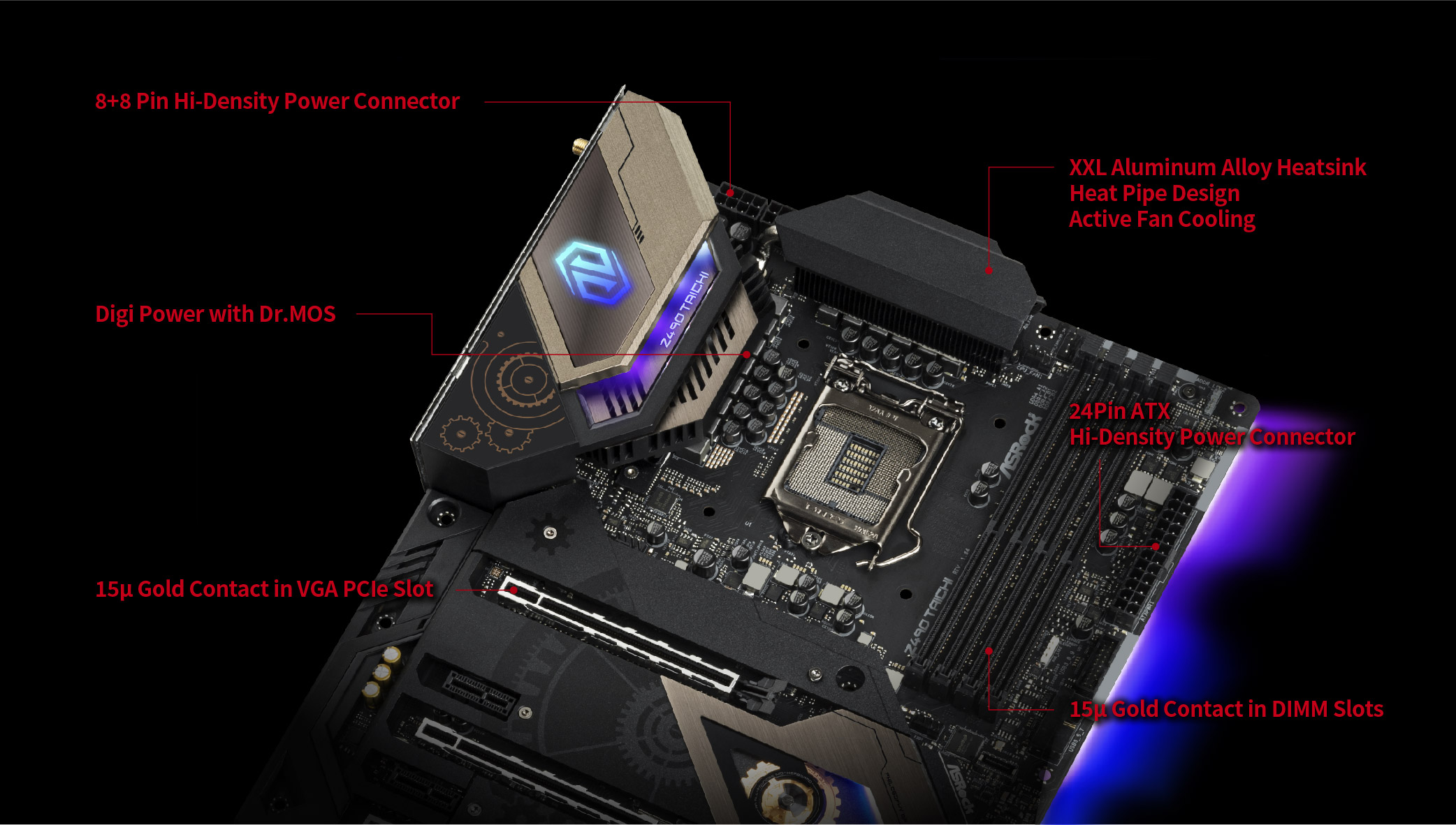 ASRock Z490 Taichi LGA 1200 ATX Intel Motherboard - Newegg.com
