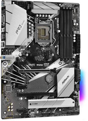 ASRock Z490 Pro4 LGA 1200 ATX Intel Motherboard - Newegg.com