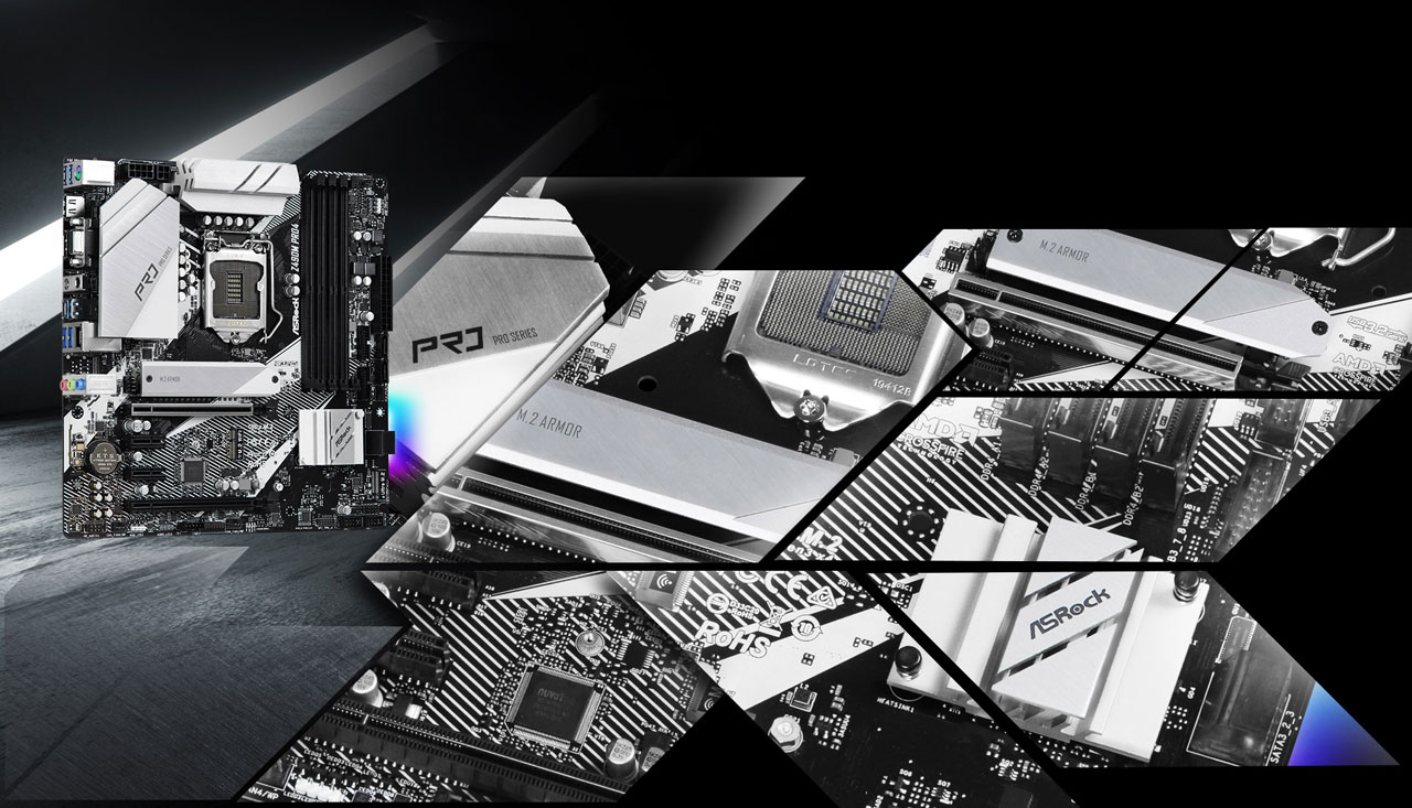Used - Very Good: ASRock Z490M Pro4 LGA 1200 Micro ATX Intel