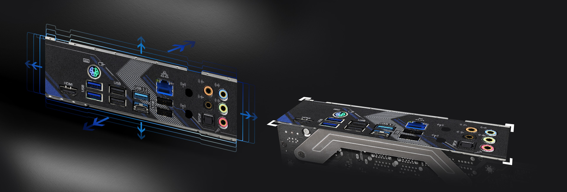 Integrated I/O of the motherboard