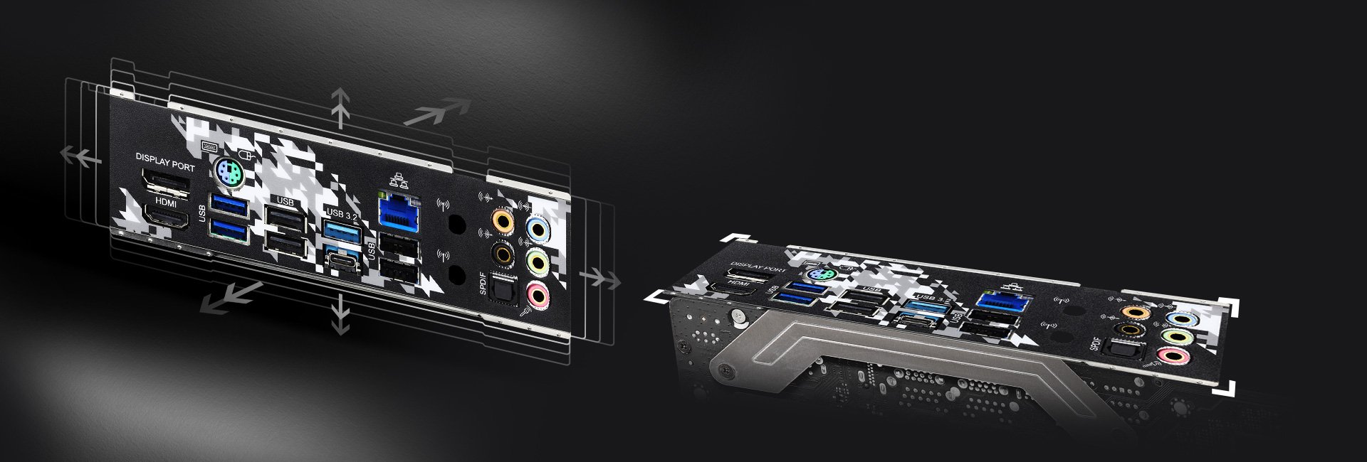 Integrated I/O of the motherboard