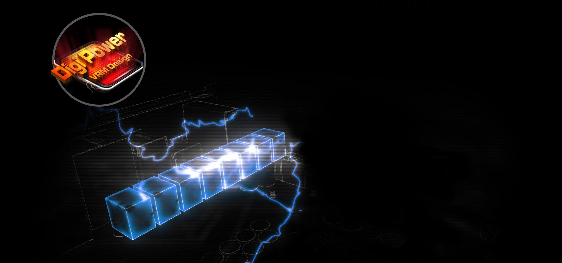 8 Power Phase Design of the motherboard