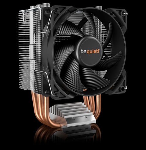 be quiet! Pure Rock Slim 2 CPU Air Cooler, Socket Support for 1700 1200  1150 1151 1155, Intel and AMD 4/5 Support, Low Noise Cooler, Compact Air  Cooler, Silver/Black