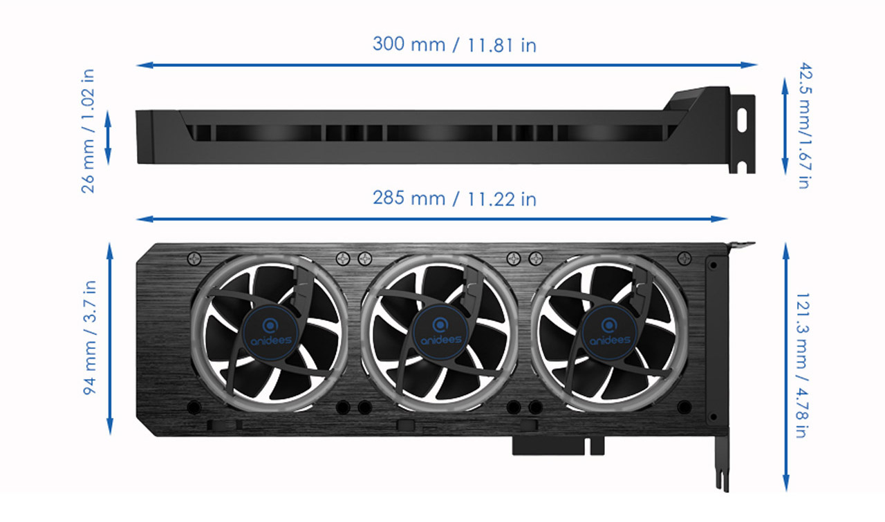 anidees AI Graphic Card Cooler