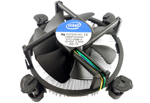  Top front view of this CPU cooler  