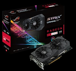 ASUS ROG Radeon RX 470 OC Edition AMD Gaming Graphics Card STRIX