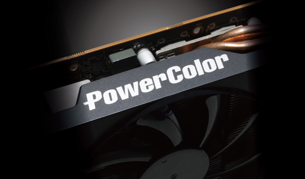 the PowerColor logo on Radeon RX 5700 XT graphics card