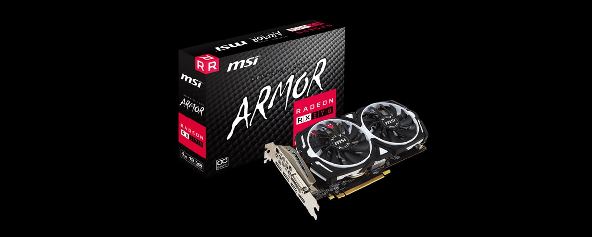 MSI Radeon RX 570 Video Card RX 570 ARMOR 4G OC Newegg