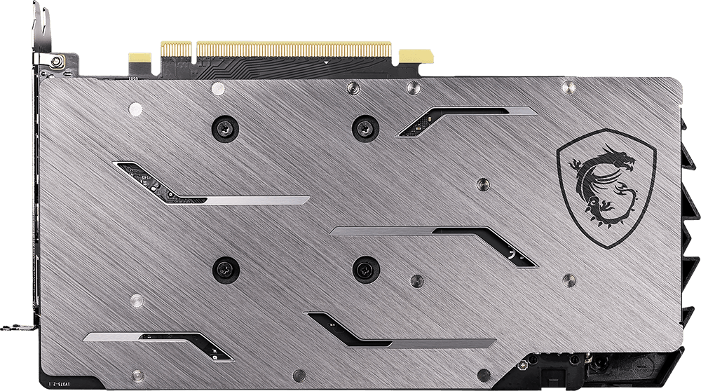 The back of the GTX 1660 GAMING X 6G graphics card