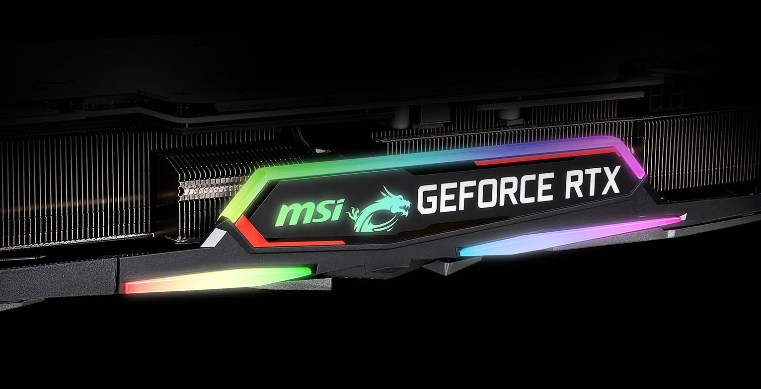 RGB LEDs on the graphics card are glowing