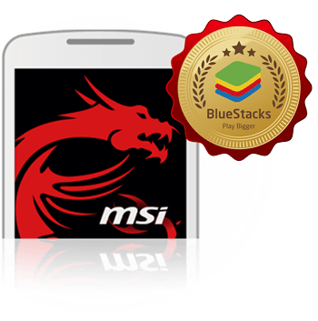 a smartphone with a MSI APP Player logo