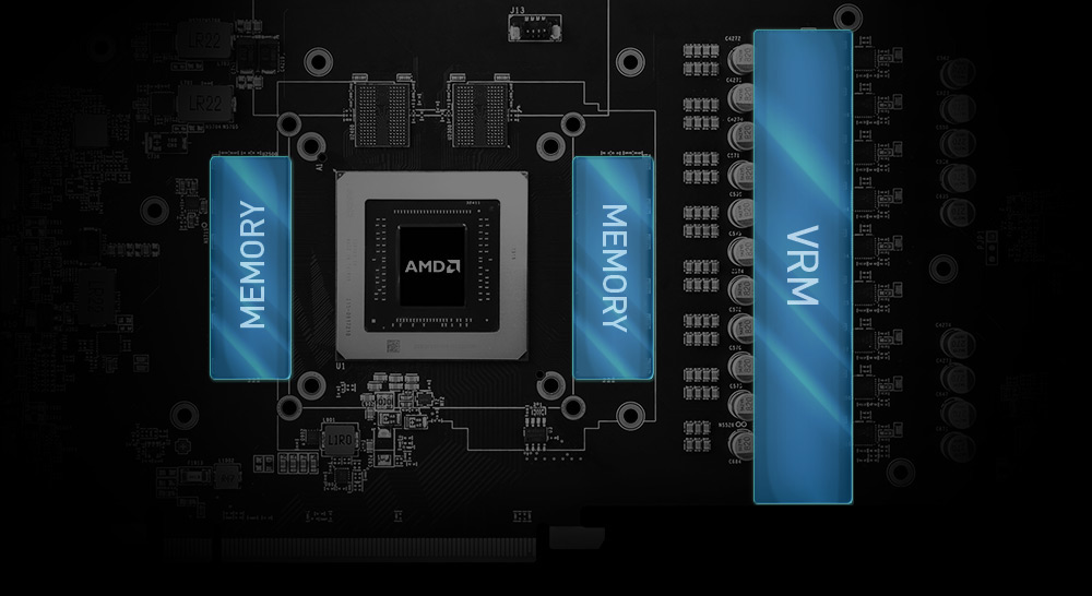 inside of the video card