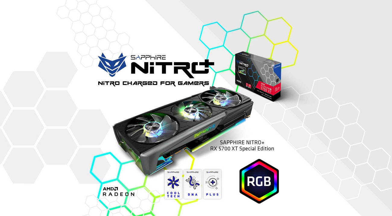 SAPPHIRE NITRO+ Radeon RX 5700 XT Video Card, SPECIAL EDITION