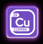 copper periodic table block