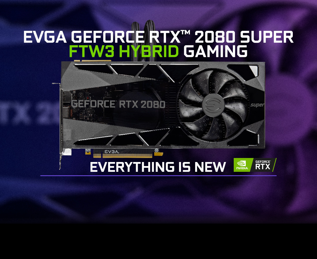 EVGA GeForce RTX 2080 SUPER FTW3 HYBRID GAMING Video Card, 08G-P4