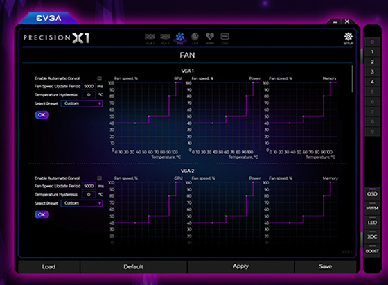 screenshot of fan control