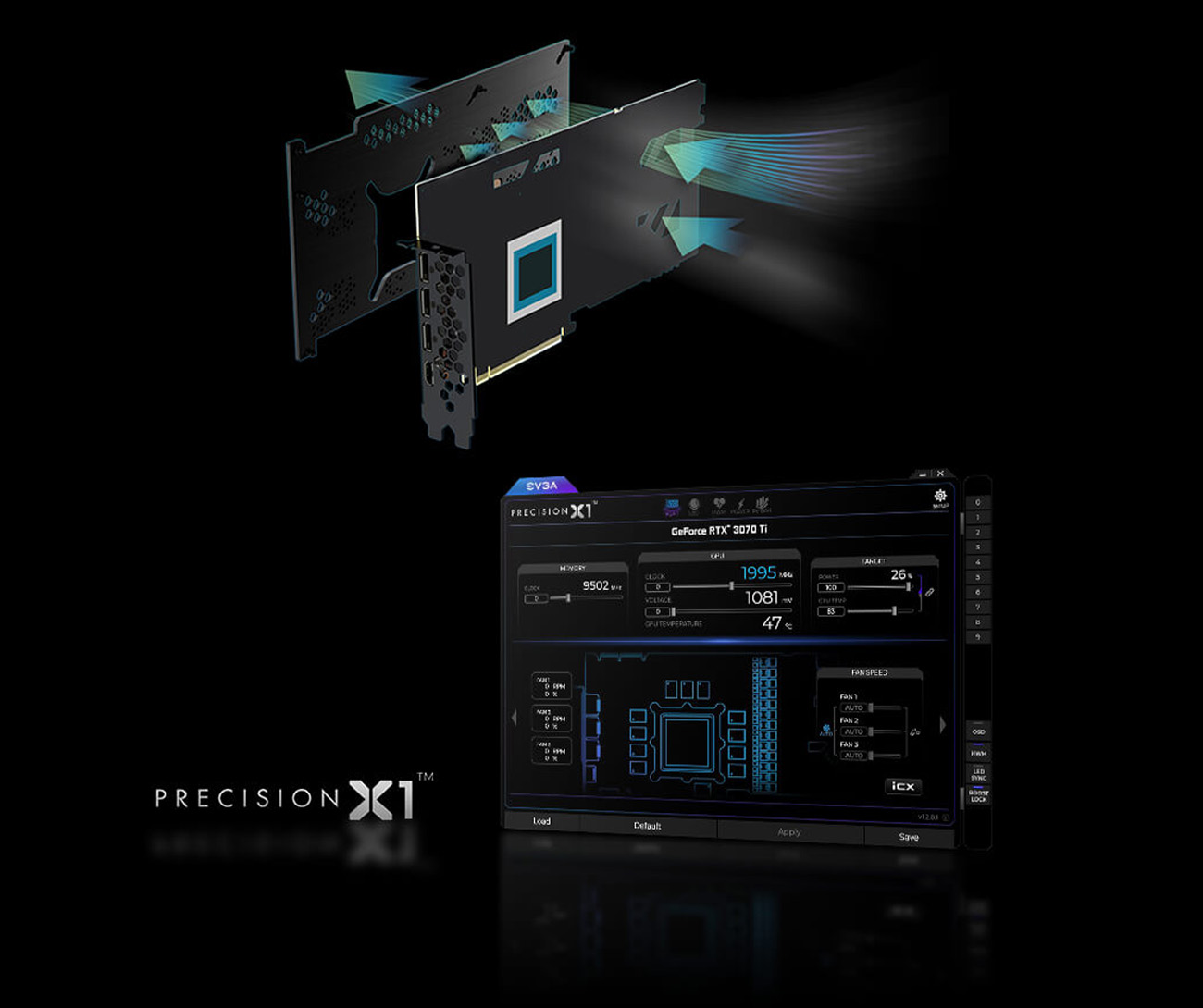 EVGA GeForce RTX 3070 Ti FTW3 ULTRA GAMING Video Card, 08G-P5-3797-KL ...