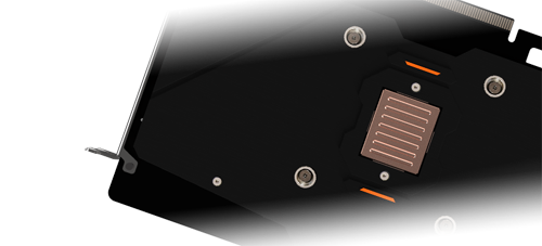 Back of the AORUS RTX 2060 GV-N208TWF3OC-11GC graphics card