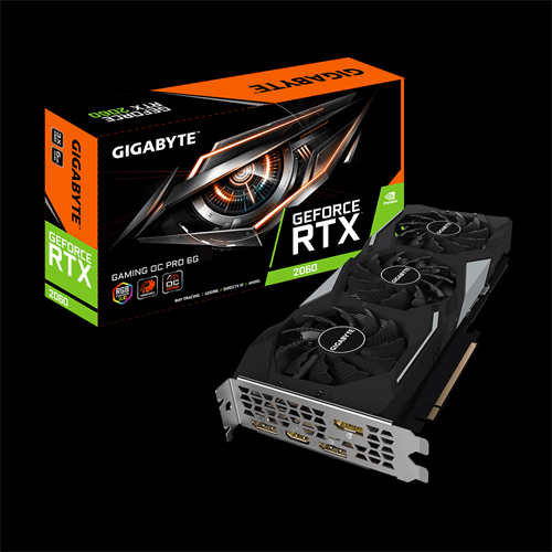 GIGABYTE GeForce RTX 2060 GAMING OC PRO 6G Graphics Card, 3 x