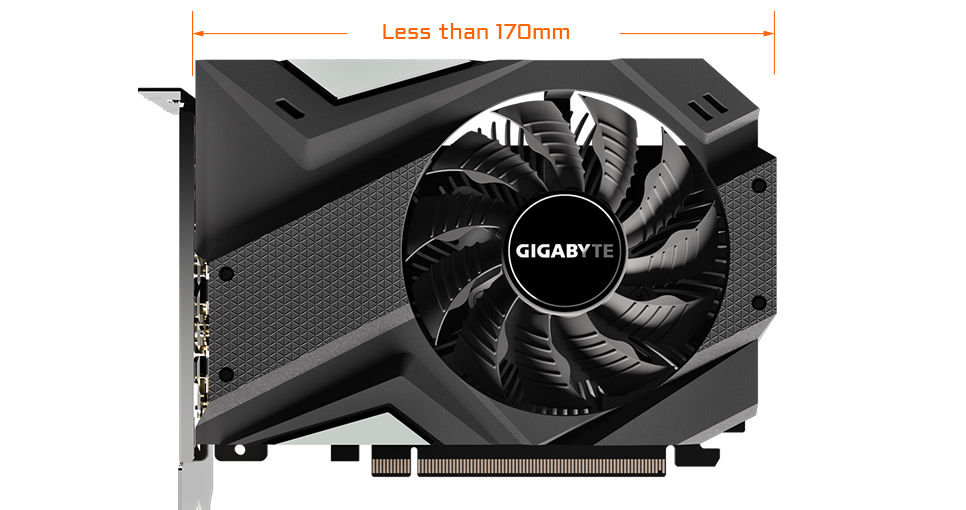 GIGABYTE GeForce GTX 1650 MINI ITX OC 4G Graphics Card, Mini GIGABYTE GeForce GTX 1650 MINI ITX OC 4G Graphics Card, Mini