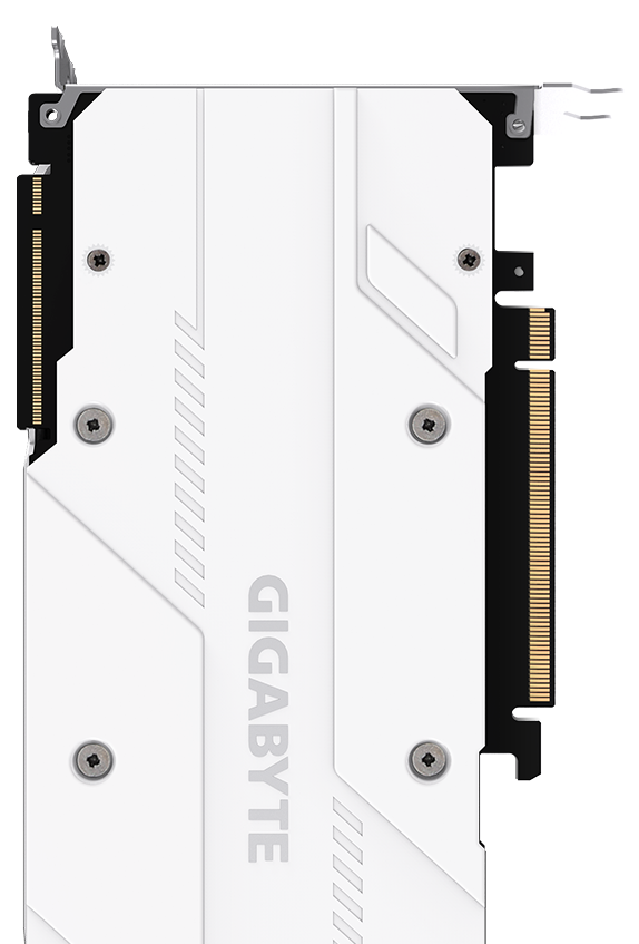 GIGABYTE GeForce RTX 2070 Graphics Card Standing Up Horizontally Facing Away